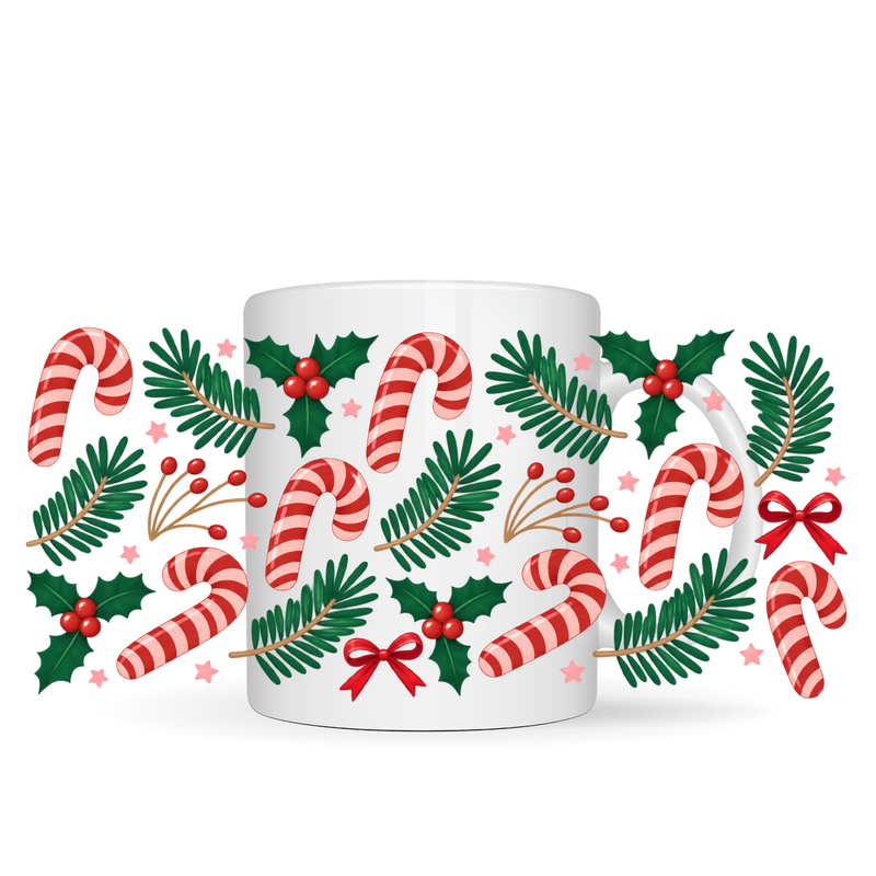 Christmas Theme UV DTF Mug Trasfer Sheet