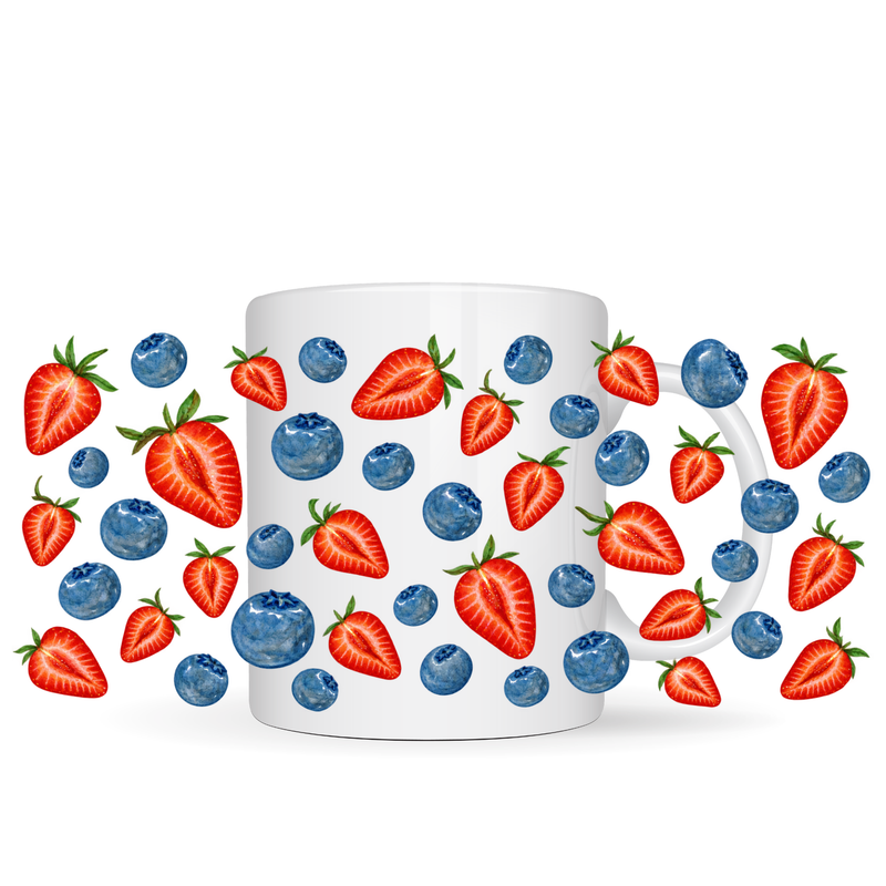 Berries UV DTF Mug Trasfer Sheet