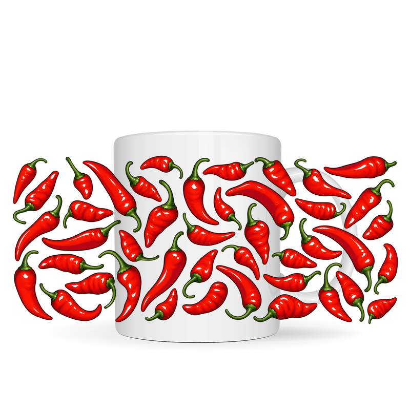 Chillies UV DTF Mug Trasfer Sheet