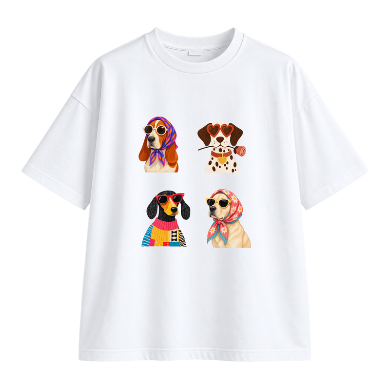 Cool Dogs Oversized Tee
