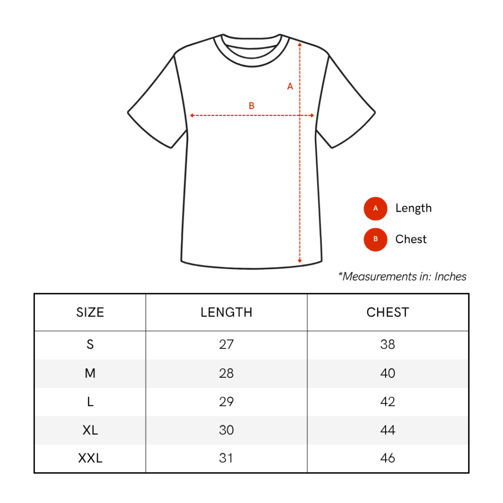 Round Neck Size Chart Guide